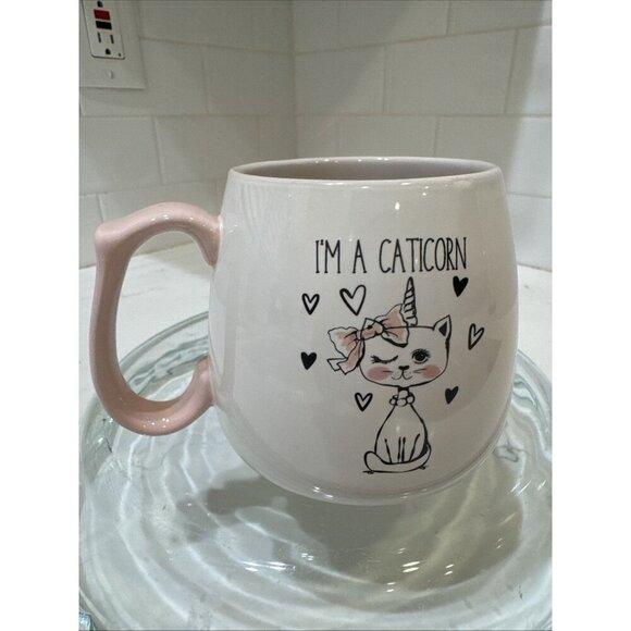 Caticorn Ceramic Mug Cat & Unicorn 18 oz Very Cute & Unique! - Picture 4 of 11